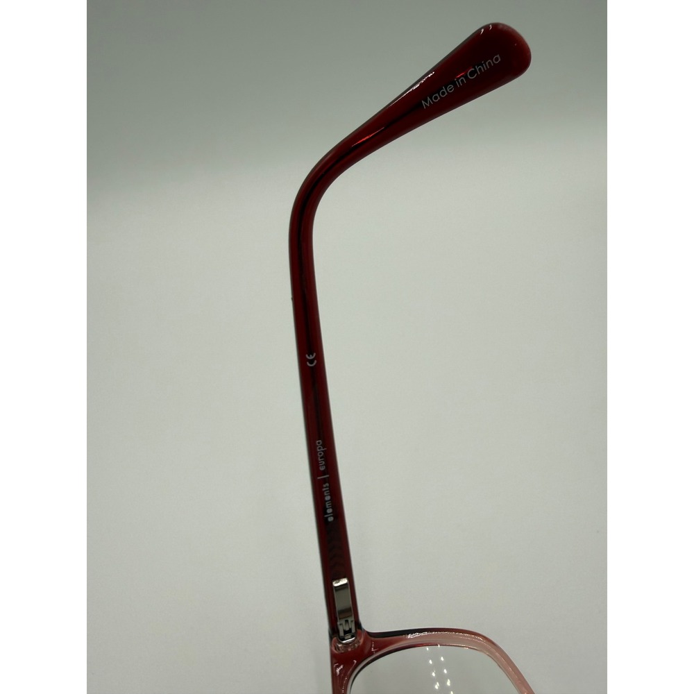 Elements Europa Eyeglass Frames Women 52-17-138 Pink Burgundy Excellent EL-404 - Picture 6 of 7